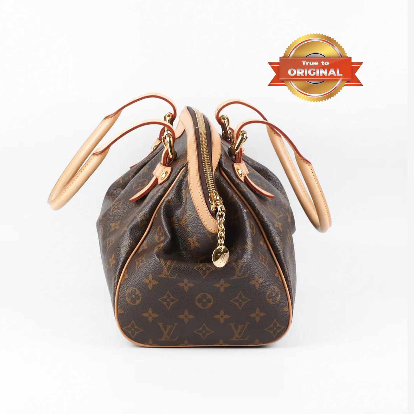 [True-to-ORIGINAL] Louis Vuitton Tivoli PM Bag Monogram Canvas Brown 14.2in/36cm For Women